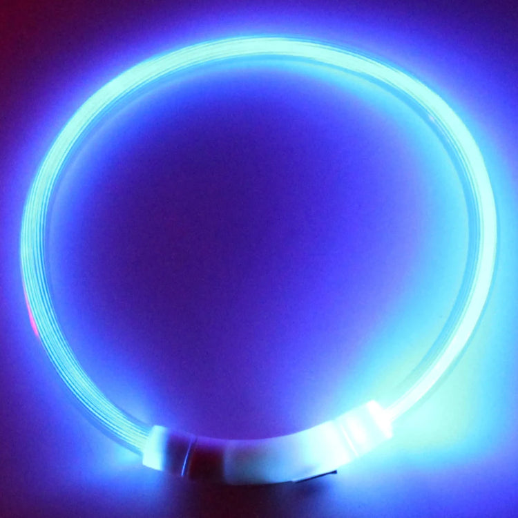 Glow Dog Collars Rechargeable LED Night Flashing Luminous USB Charging Pet Dog Puppy Neck Collar Light S M L Size
