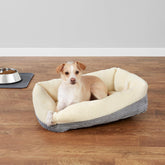 Self-Warming Pet Bed – Non-Slip Cat & Dog Bed, Cozy Rectangle Cushion, Gray (24"x20"x7")