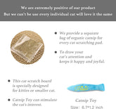 Reversible Cat Scratcher Pad – Corrugated Cardboard Scratching Board & Bed with Catnip Included, Protects Furniture