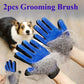 2026 NEW 2 Pieces of Pet Grooming Gloves,Hair Removal Gloves with Hair Removal and Massage Functions,Remove Floating Hair Tools.