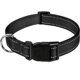 Reflective Pet Collar Adjustable Nylon Collar for Dogs Cats anti Slip anti Choke Pet Walking Collar Durable Pet Accessories