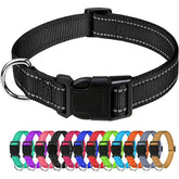 Reflective Pet Collar Adjustable Nylon Collar for Dogs Cats anti Slip anti Choke Pet Walking Collar Durable Pet Accessories