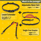 Dual Dog Leash for Two Dogs – No-Tangle Hands-Free Double Leash for Large Dogs, Running & Walking, Black & Red