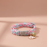 Pet Collar with Bell Cartoon Footprint Colorful Dog Puppy Kitten Collar Adjustable Safety Bell Ring Necklace Pet Accessories